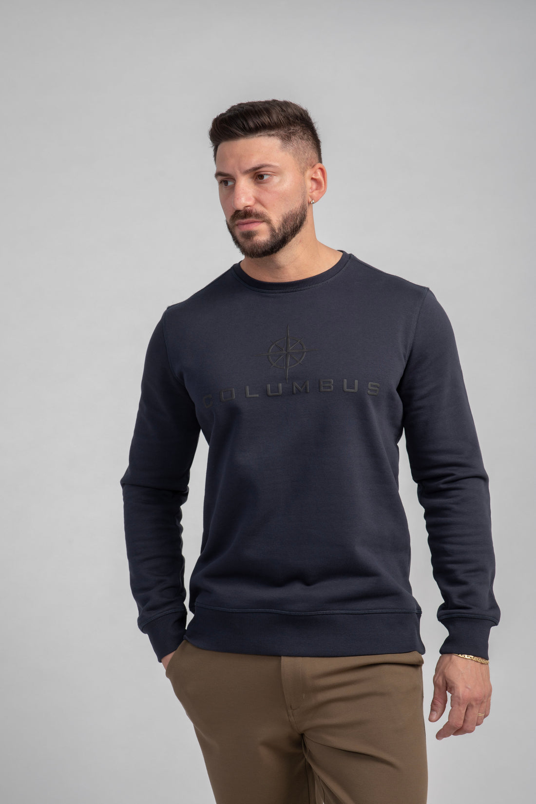 Crew Neck Sweatshirt-Printed