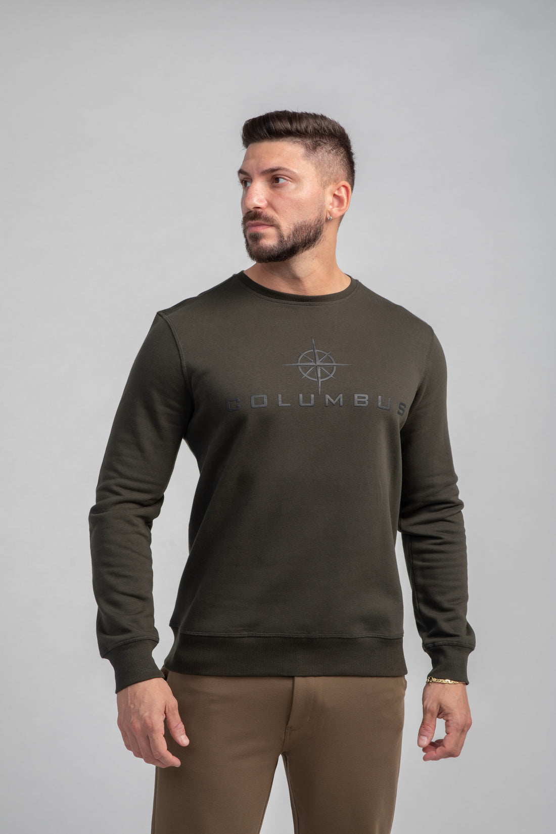 Crew Neck Sweatshirt -Printed